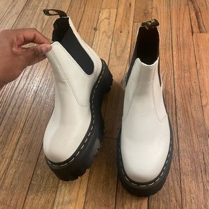 White Chelsea Dr. Martens